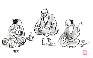 EDO illustration, traditional JAPAN