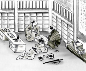 EDO illustration, traditional JAPAN